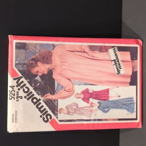 Simplicity Pattern 5254 ~ Every-Body Pullover Caftan or Dress ~ Size Medium VTG - Picture 1 of 4